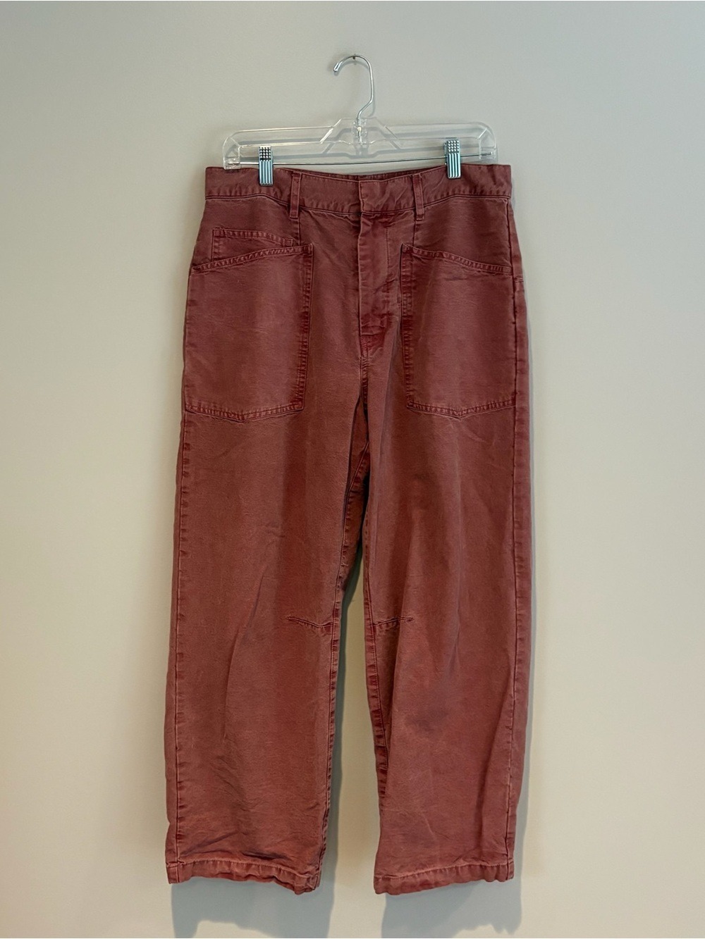 Lucky Brand Mauve-Pink Barrel Utility Pants Size 12